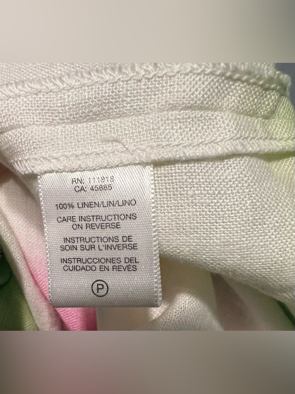 MICHAEL Michael Kors Linen Pink to Green Ombre Sleeveless Dress EUC - Picture 5 of 5